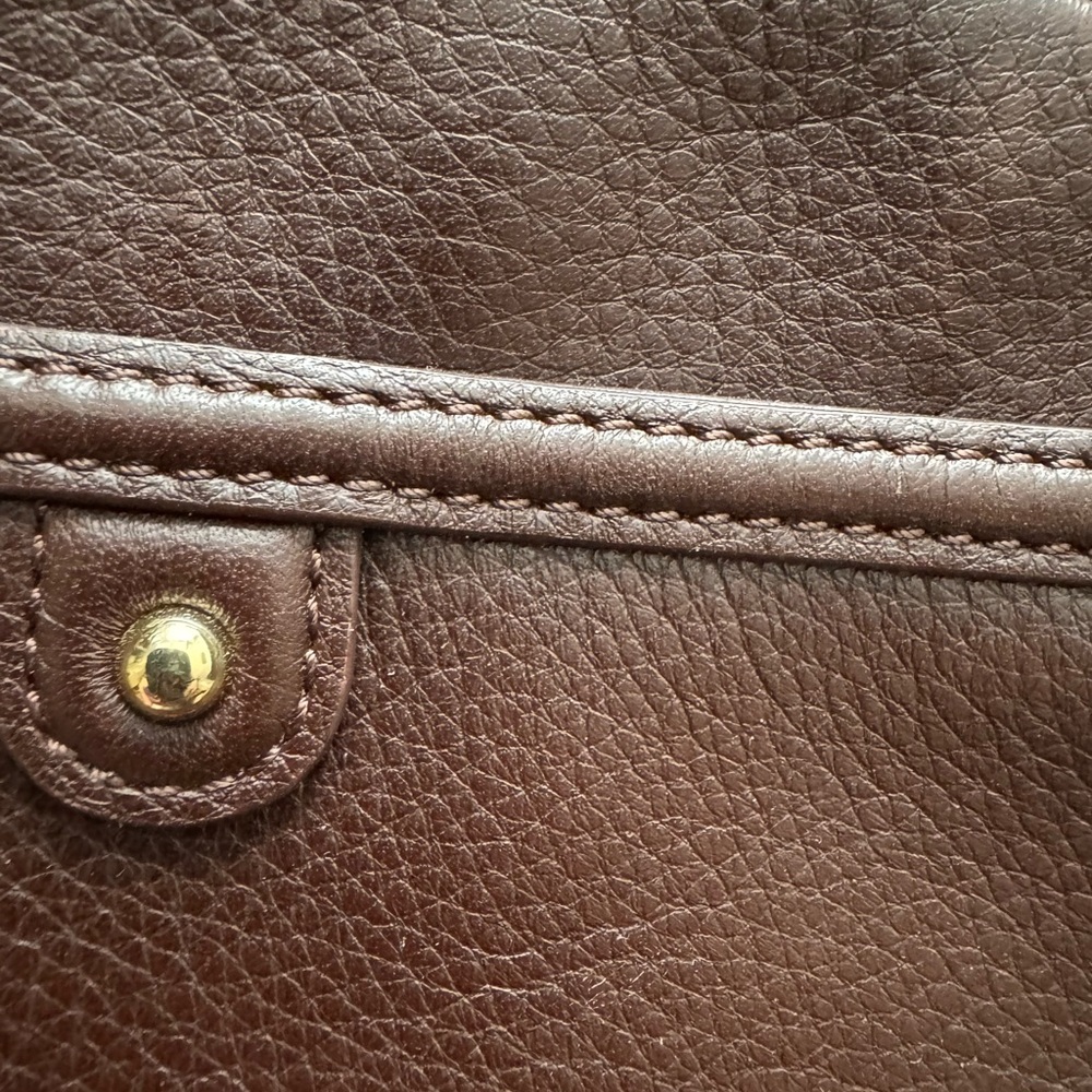 New! Natural leather. Brown Leather Crossbody Bag - Picture 5 of 9